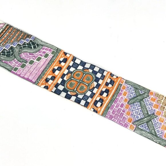 HERMES Twilly Twilly Band Scarf Scarf silk Multicolore - Picture 2 of 11